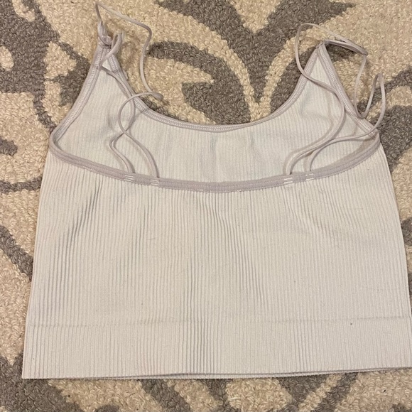 Aritzia, Sunday Best White Stappy Crop Top - Picture 2 of 3